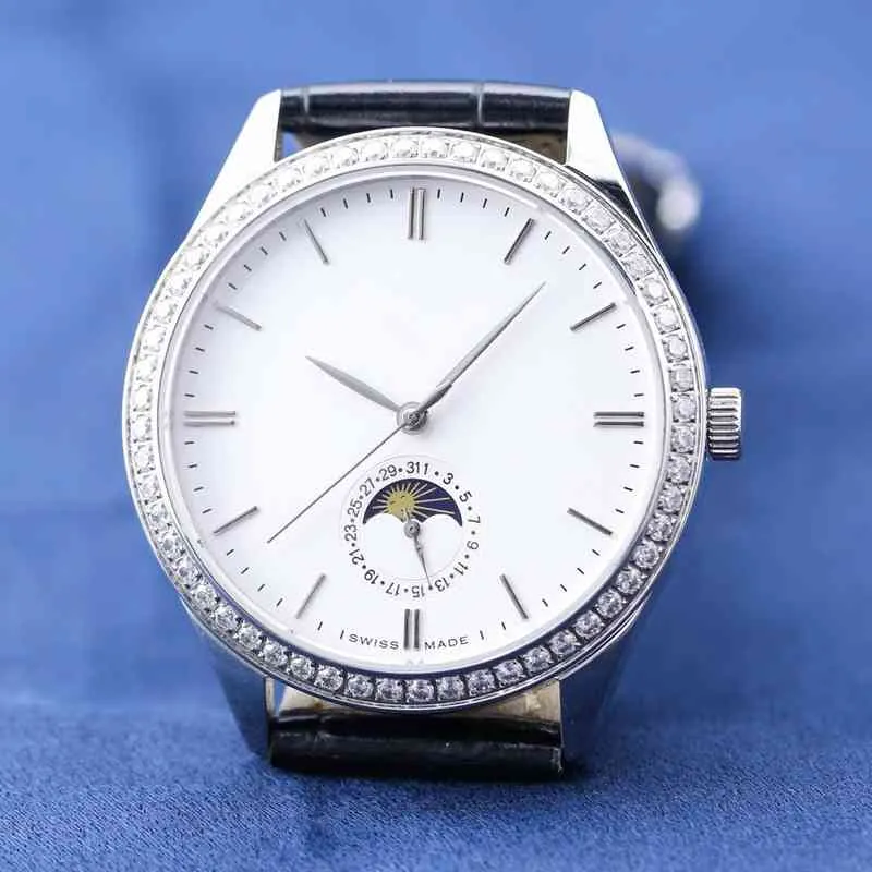 Onega Lust Wristwatch Designer Watches Trend Charm Men's Business Leisure Style Diamond Belt Belt Watch Watch Watch Watch