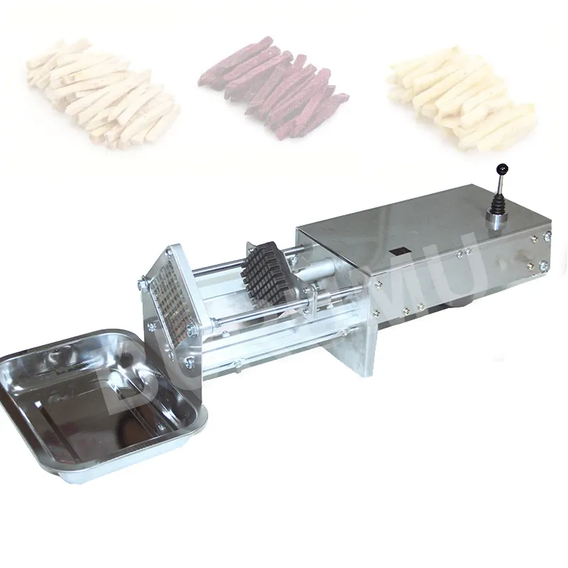 Electric Strips Cutter French Fries Cutting Machine Stainless Steel Vegetable Fruit Shredding Slicer