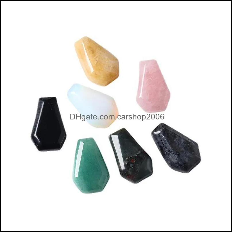 30*20mm natural crystal stone ornaments carved reiki healing quartz mineral tumbled gemstones hand home decor