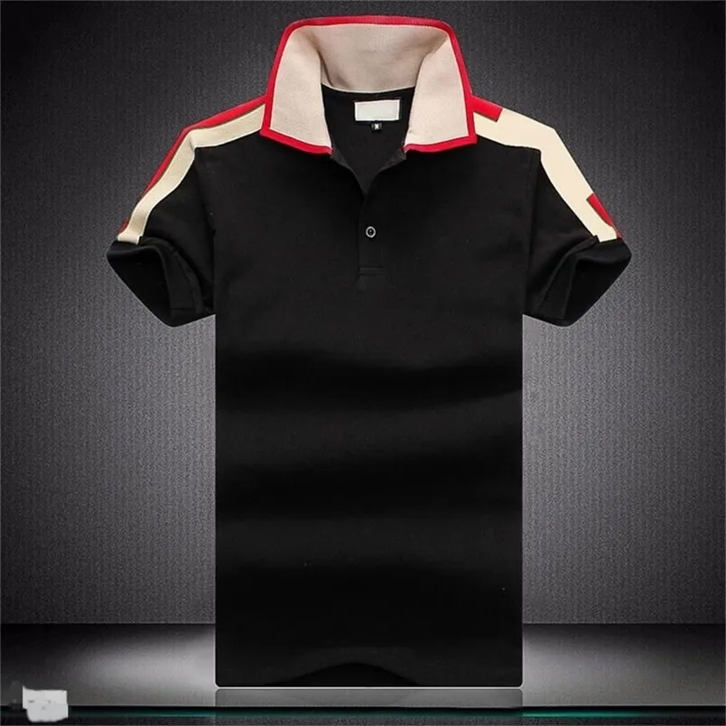 TT Top Quality Tinta unita Mens Polo Camicie 100% cotone Manica corta Casual Polo Hommes Moda Estate Risvolto Maschile top 220402