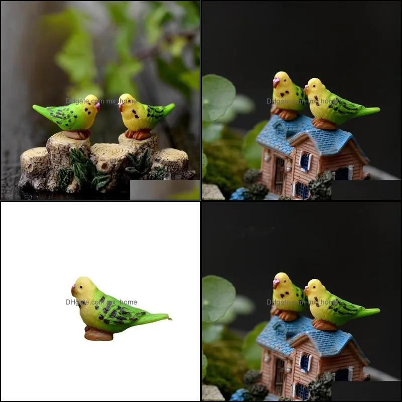 decorative parrot diy bird doll ornament moss micro landscape decoration fairy garden terrarium accessories material cartoon kid`s