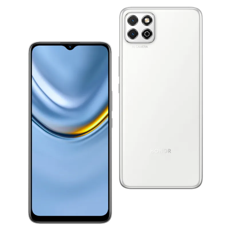 Original Huawei Honor Play 20 4G LTE Mobiltelefon 4GB RAM 64GB 128GB ROM OCTA Core Unisoc T610 Android 6.517 "LCD Fullskärm 13MP AI OTA FACE ID 5000MAH Smart Cellphone