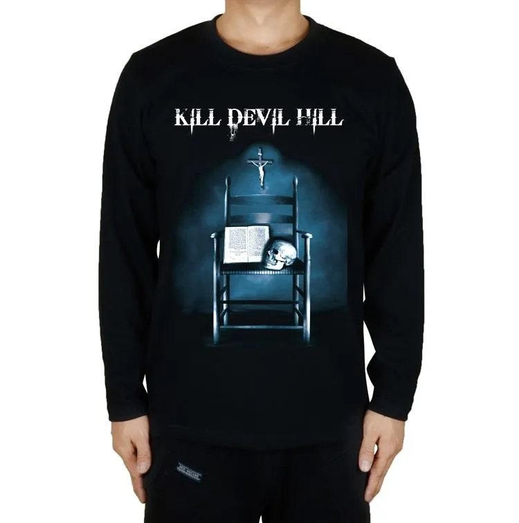 Мужские футболки виды убить дьявол Хилл Северная Каролина Рок-бренд-бренд рубашка с фитнесом хардрок тяжелый металл 100%хлопковые футболки с длинным рукавом