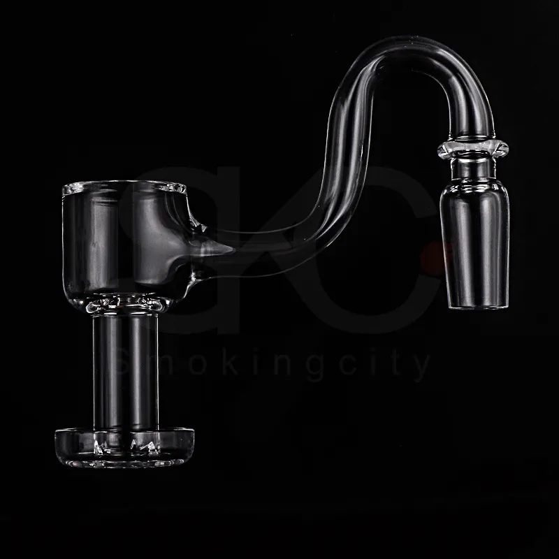 Completamente saldato Bent Neck Smoke Tool Bordo smussato Terp Slurper Quartz Banger Chiodi per Dab Rigs Pipe Bong