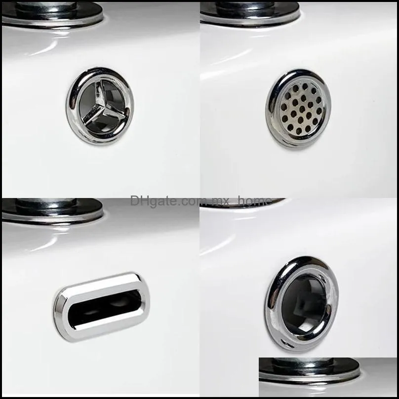 high quality 1pcs sink round ring overflow spare cover tidy chrome trim bathroom ceramic basin overflow ring