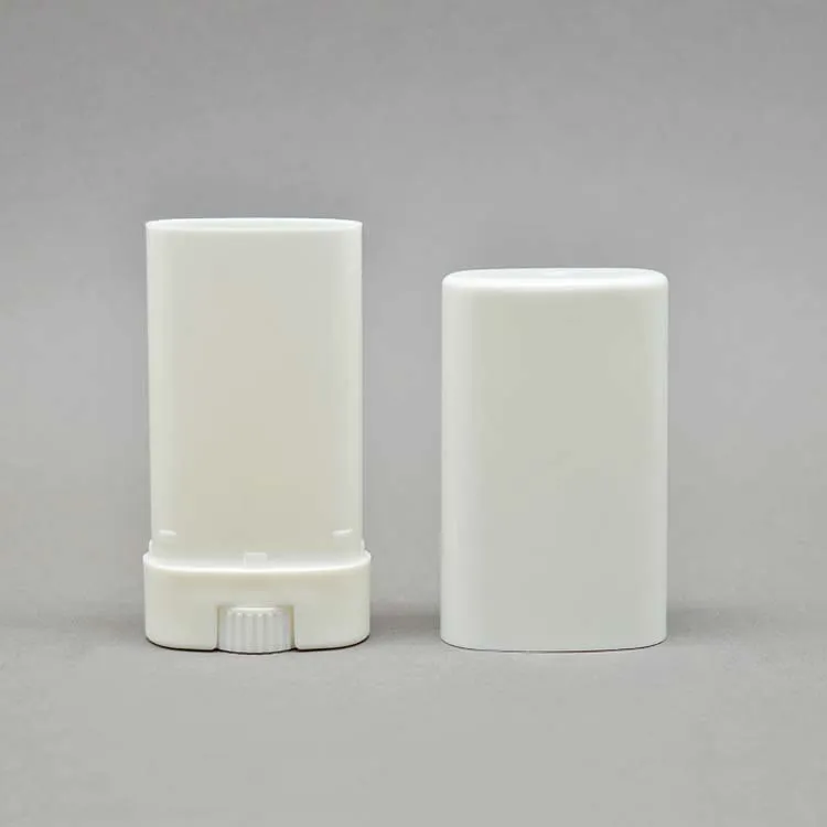 Portable DIY Plastic Empty Oval Lip Balm Tubes Deodorant Containers Clear White Lipstick Fashion Cool Lip Tubes DH2090