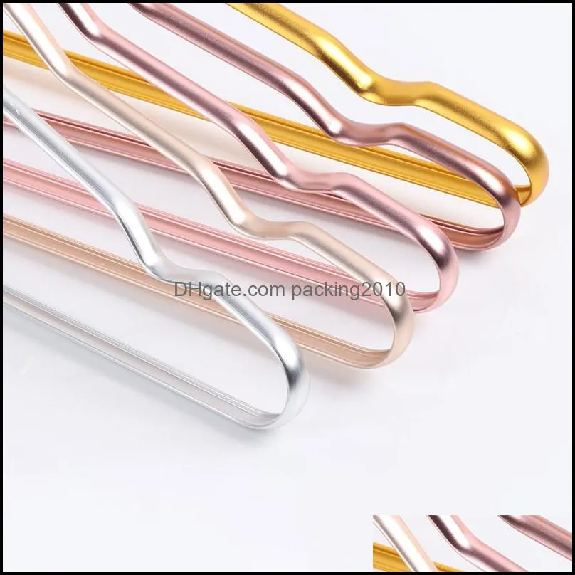 1.2cm Clothes Hangers Non Slip Dry And Wet Rack Aluminium Alloy Clothing Support No Fading Multi Color Options 2 2sf G2