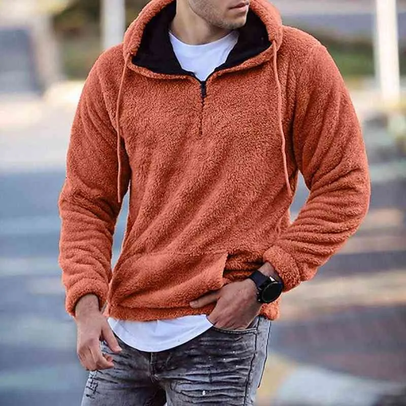 Mannen sweatshirts lange mouwen mannen trui polyester capuchon uit uitstekende mode zachte mannen herfst hoodie l220730