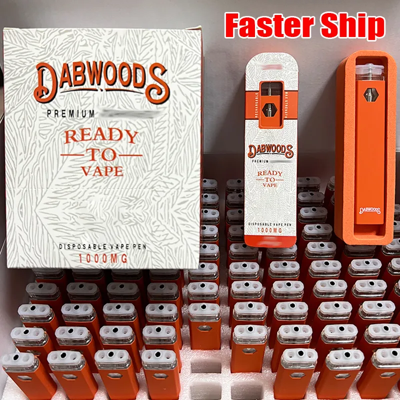 In Stock Dabwoods 1.0ml Rechargeable Disposable Vapes Pen E Cigarettes
