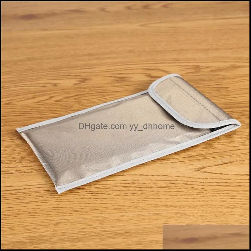 Storage Bags Portable Mobile Phone RF Anti-Radiation Shield Case Bag Pouch IC Magnetic Card Prevent Degaussing Anti Tracking