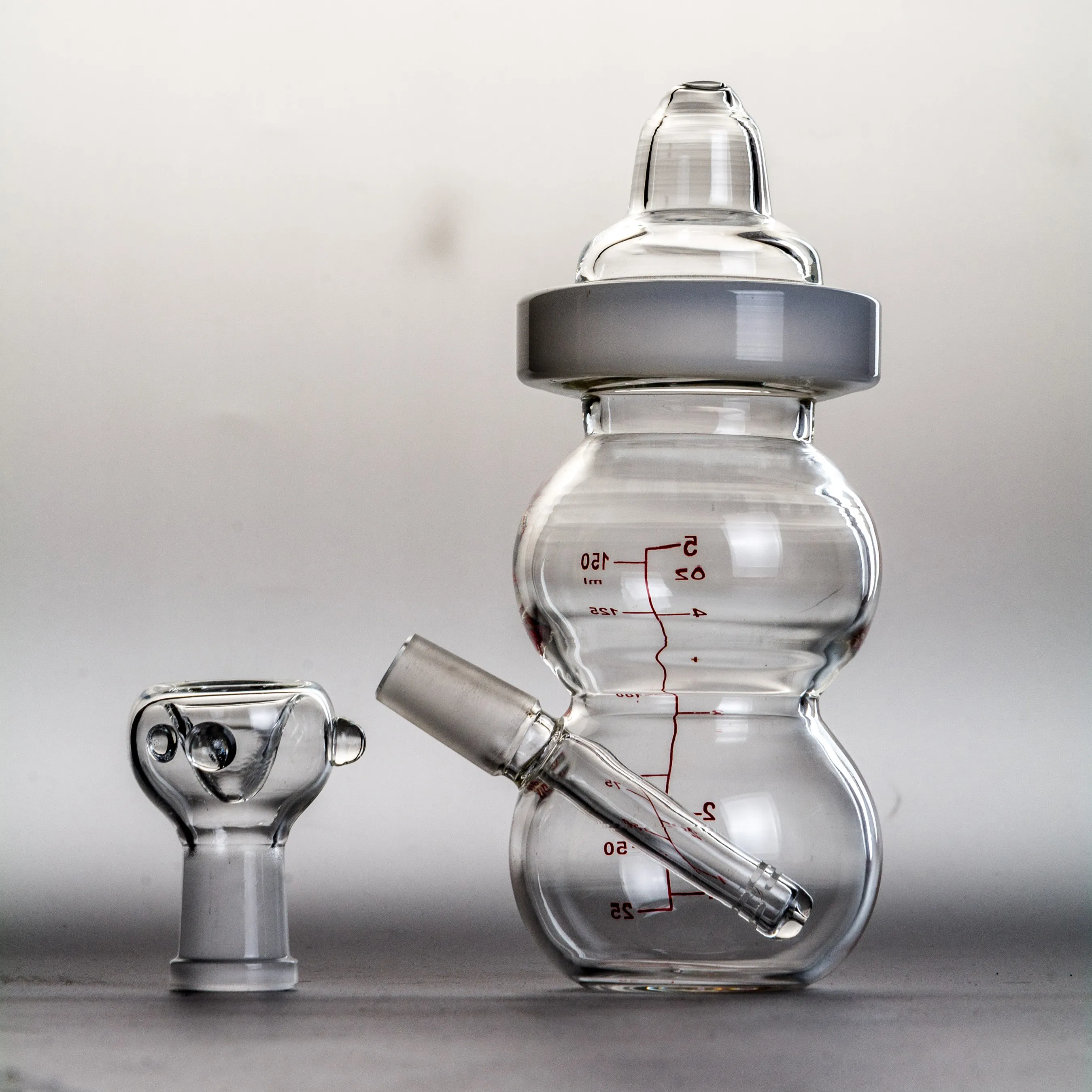 Babybottle Glass Bongs Portable Hookahs Bubbler Mini Smoking Oil Rig Ash Dab Small Recycler Water Pipes Heady Smoking Accessories