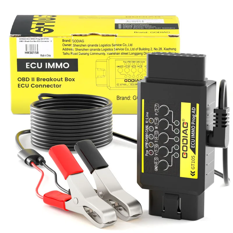 GODIAG GT105 ECU IMMO Prog OBDII Breakout Box Webmaster Tools With Full ...