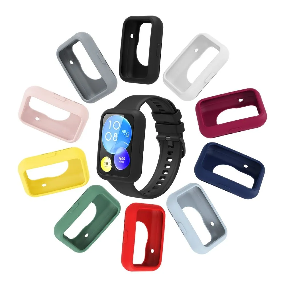Estuches protectores para Huawei Watch fit 2 Estuche Smartwatch Accesorios parachoques de silicona Cubiertas completas