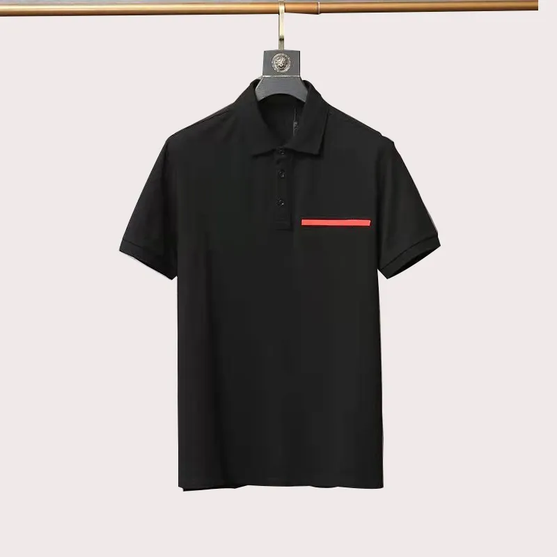 Mens Polos seco ajuste solto encaixe grande e alto póoshirt tampa camiseta curta camisetas designer de camisetas soltas camisetas casuais preto branco camiseta luxo