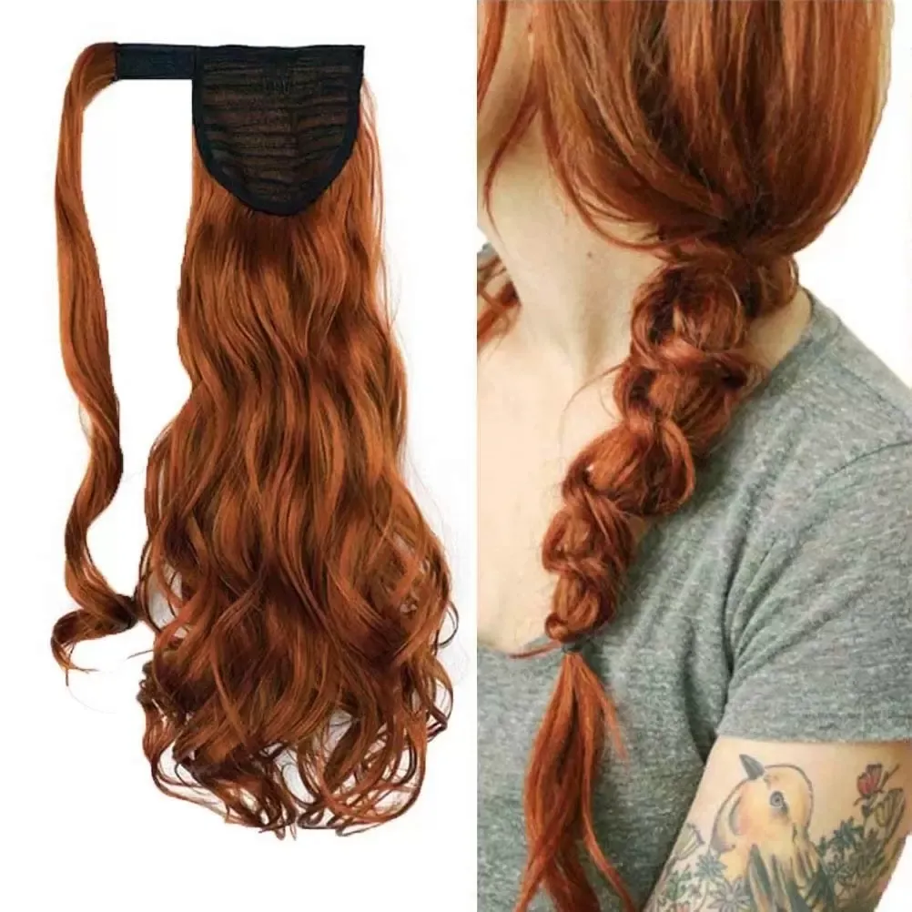 Virgin Ginger Blonde Wrap Around Ponytail One-Piece Clip-In  display picture 1