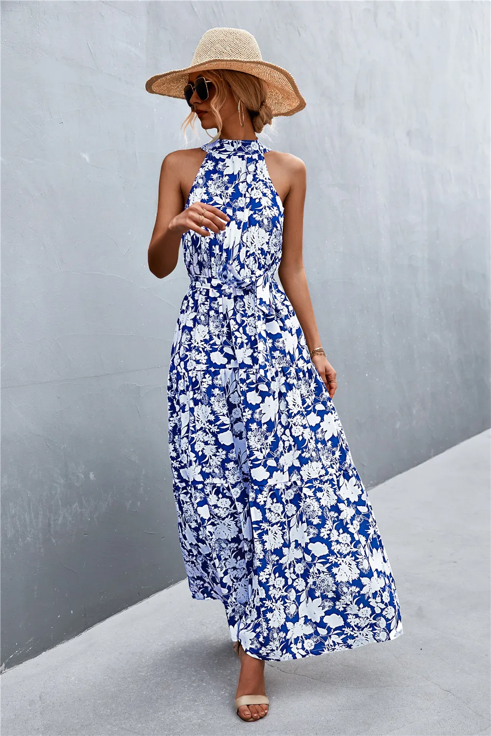slim fit dress slacks Summer Halter Boho Dress 2022 Vergoodr Women Lace Up Backless Beach Sundress Sexy Ball Gown Hippie Bohemian Tube Dresses Robe Lavender / Xs / United