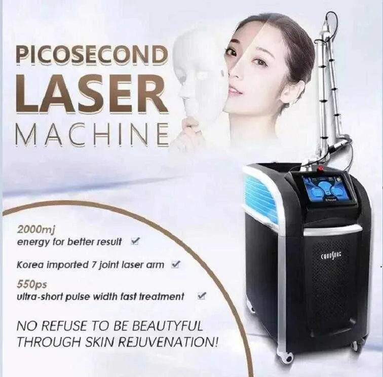 صالون استخدام Pico Laser Picosecond Machine 1064nm 532nm 755nm إزالة النمش بقعة حب الشباب إزالة تصبغ Cynusure Lazer Beauty