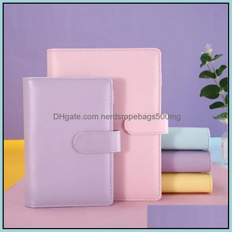 A5 A6 Notebook Binder Loose Leaf Notebooks Refillable 6 Ring Binder for A6 Filler Paper Binder Cover with Magnetic Buckle Closure