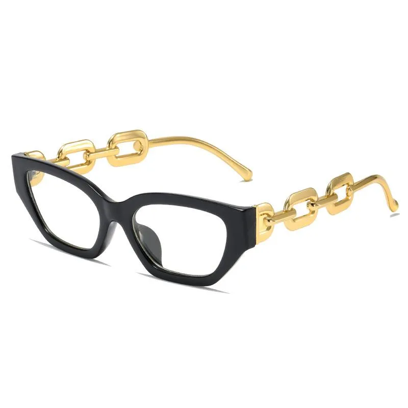 Moda óculos de sol quadros sexy vintage gato olho óculos quadro feminino marca designer retro personalidade feminina punk claro l271u