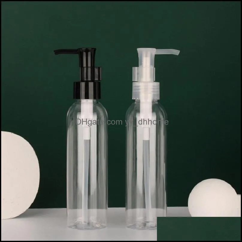 120ml Empty PET pressing lotion bottle dispensed plastic bottles Portable Refillable Cosmetic Containers for travel