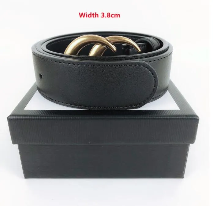 Dhgate Fashion Classic Men Designers Belts Womens Mens Legated Letture Smooth Boxle Belt Width 2.0cm 3.4cm 3.8cm with box