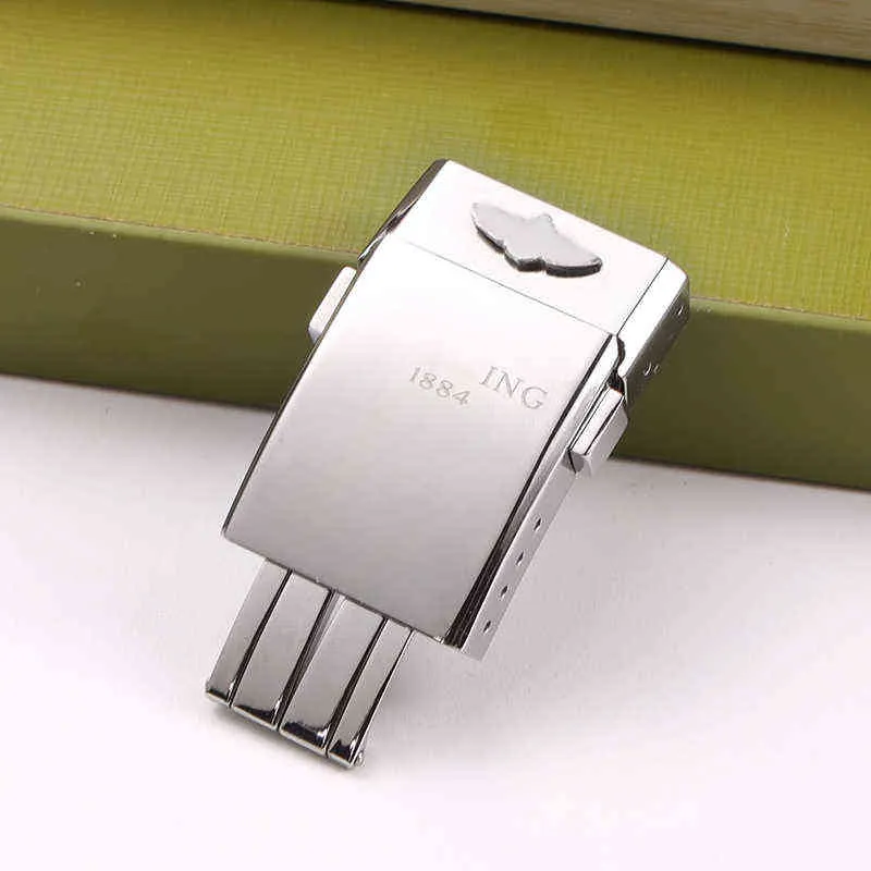 Merkkwaliteit 1884 op Stainess Steel Buckle voor Breitling Band 20*20mm polijsten Dubbelklikjesklikband Strap H220419