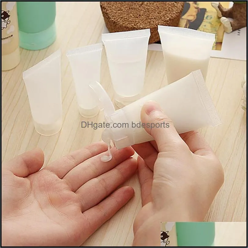 10ml 15ml 20ml 30ml 50ml 100ml Clear Empty Refillable Plastic Packing Sample Bottles For Shampoo Cleanser Shower Gel Lotion