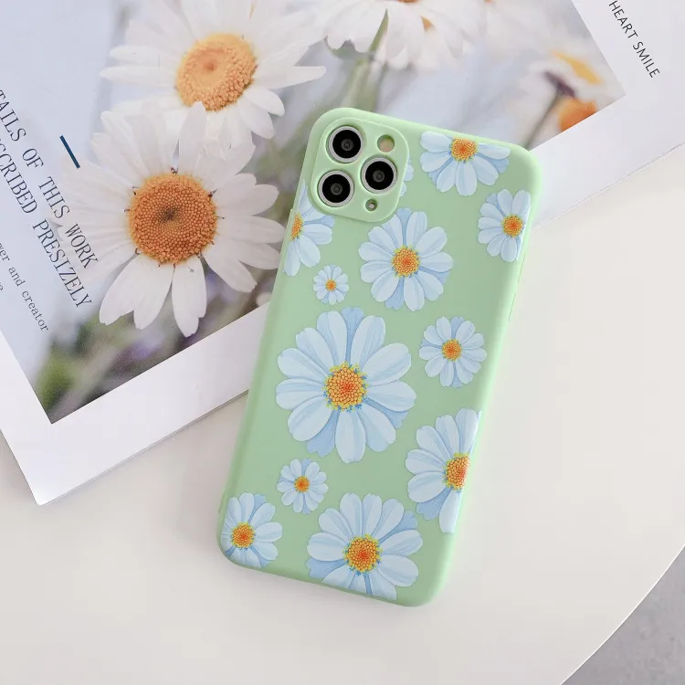 Sage green clear phone case - België