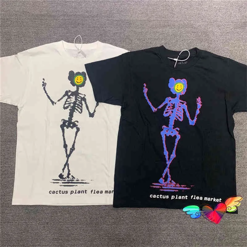 2022ss CPFM.XYZ Tee Men Women CPFM T Shirt Streetwear Cactus Plant Flea Market T-shirt Hip Hop Tops Printed Tag Short Sleeve