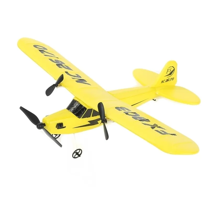 Avion RC EPP Mousse Planeur Avion Cadre Métallique Sports de Plein Air Jouet 2 Canaux Radio Télécommande Jouet Enfant Cadeau Drop LJ201210