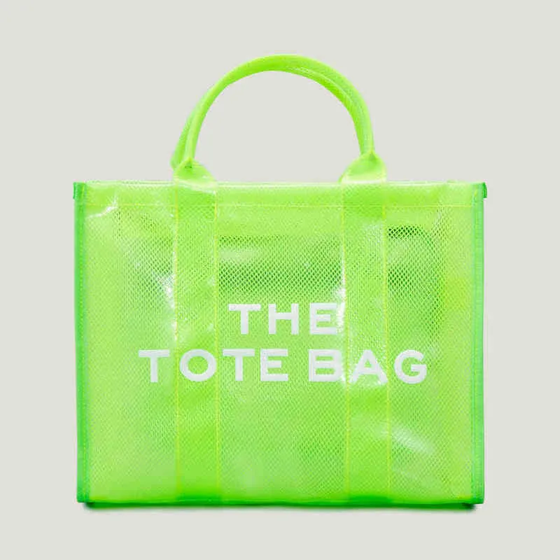 Shopping Bags Brand Designer Summer Women Tote Plastic Shopper Mesh Ladies Handbags Netted PVC Large Female Shoulder Bag Girls Crossbody 220318 From Maxstep1885 45.18 DHgate.Com