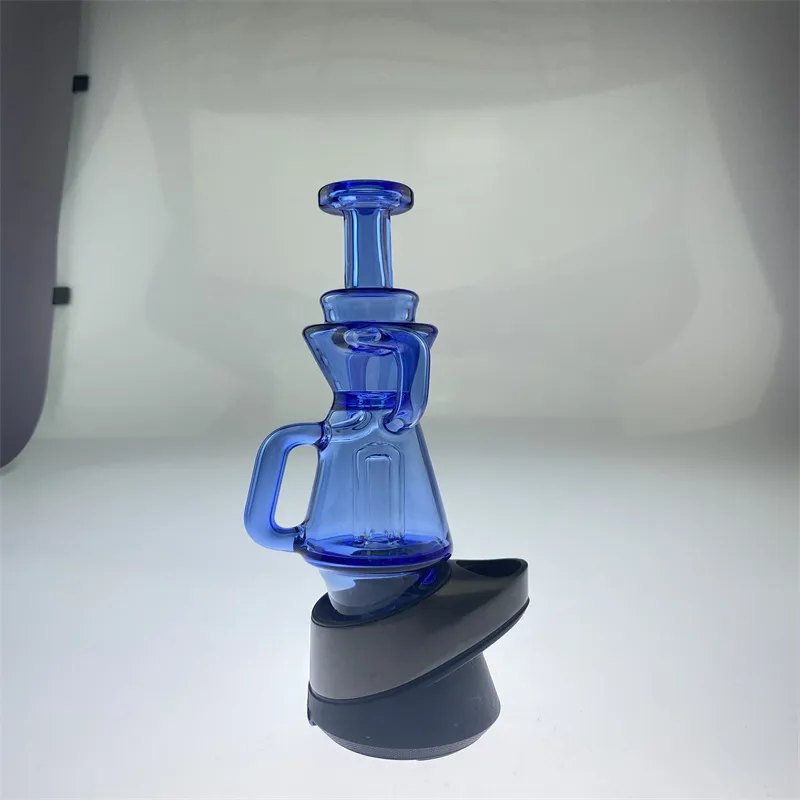 Glass Hookah Blue Recycle PeakまたはCarta大量