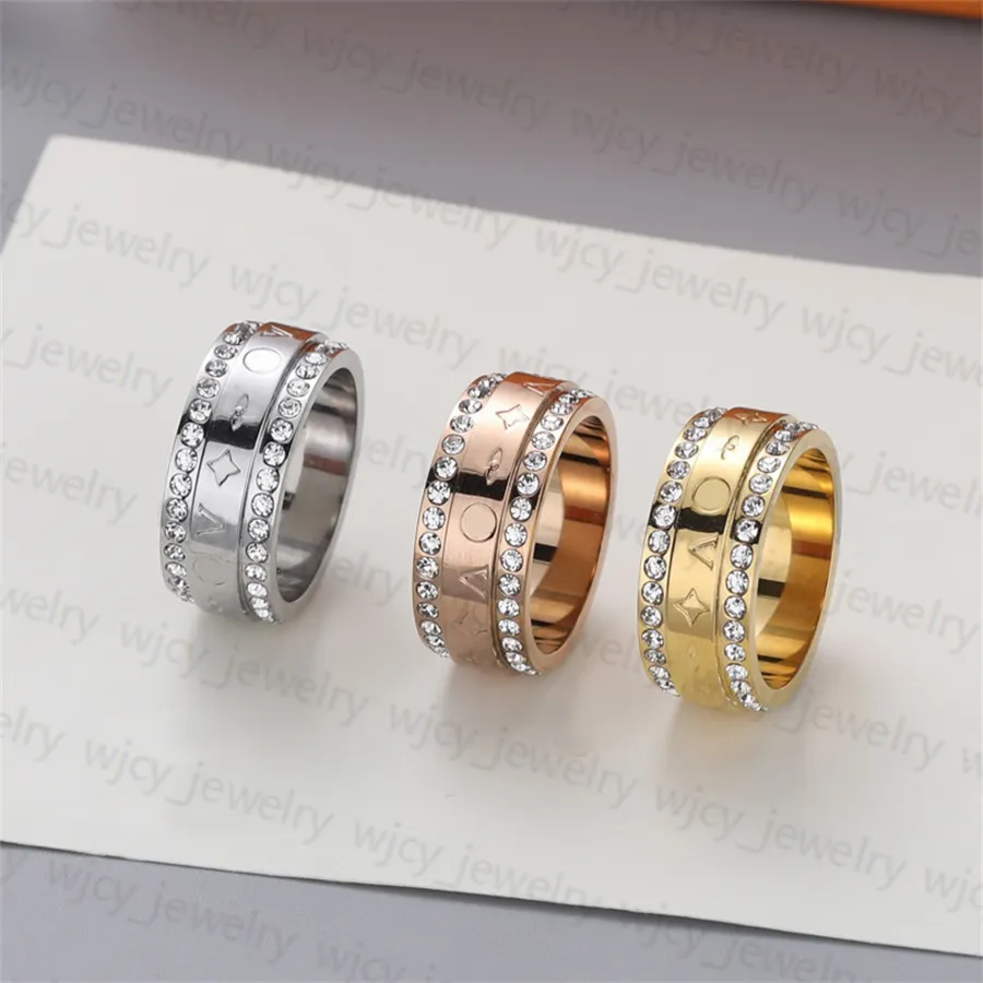 Stenar ringdesigner mode ringar smycken för man kvinna unisex gåvor 3 färg toppkvalitet224a