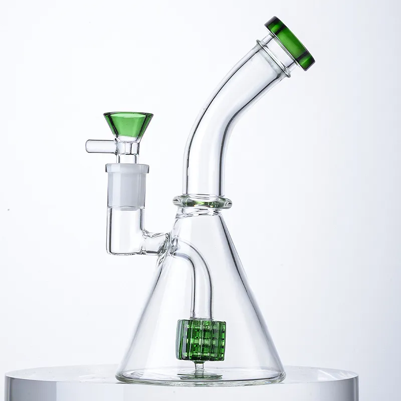 DB Showerhead Perc Tubulações de Água Heady Beaker Bongs Hookahs Oil Dab Rigs 14mm Feminino Tubos de Água Conjunta com Tigela Inebriante