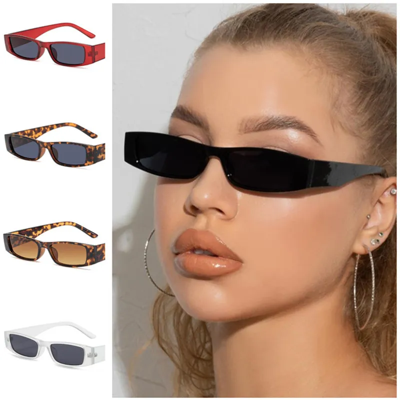 Fashion Sunglasses Personality Unisex Sun Glasses Hip Hop Adumbral Anti-UV Spectacles Retro Eyeglasses Rectangle Ornamental