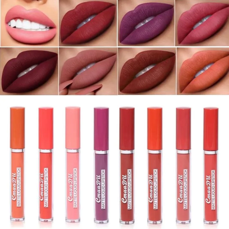 Brillant à lèvres coloré mode mat rouge à lèvres teinte longue durée imperméable Sexy glaçure saint valentin Batom cosmétique MakeupLip