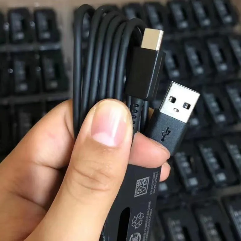 100 % Original-OEM Note 10 S10 USB-Typ-C-Handykabel 1,2 m 2A Schnellladekabel für Samsung s22 s20 s8 s9 EP-DG970BBE
