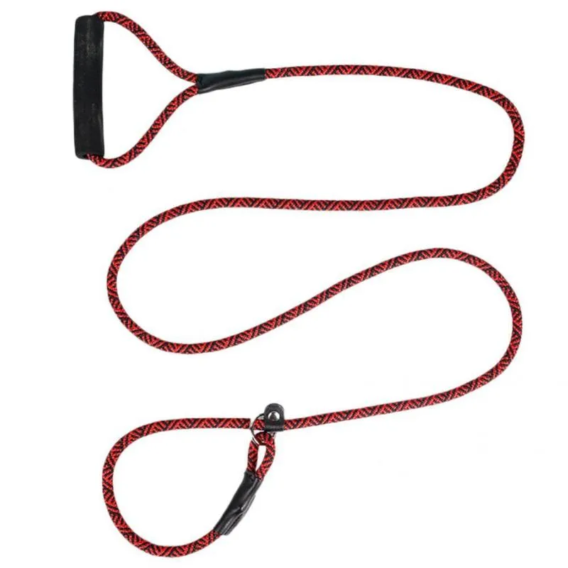 Colliers pour chiens, laisse pour animaux de compagnie, corde de Traction tressée en Nylon, réglable, ceinture pour cheveux Non collante