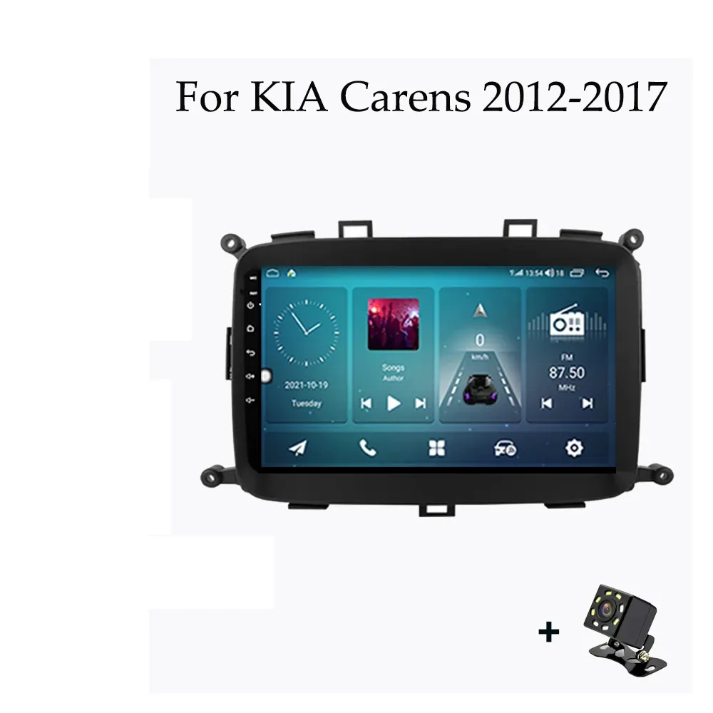 KIA CARENS 2012-2017 자동 스테레오 라디오 멀티미디어 플레이어 9 인치 안드로이드 10 자동차 비디오 GPS 내비게이션