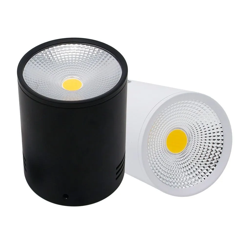 Luce LED montata sulla superficie 5W/7W/10W LAMPAGNO LED LED LED AC110V/220V Spotlight White/Black Color