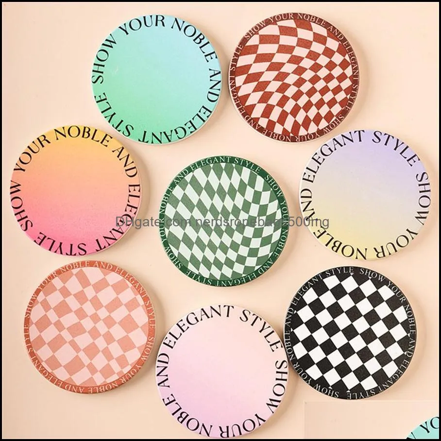 Cross border special checkerboard insulation pad, high temperature resistant anti scalding bowl pad, kitchen potplate cup