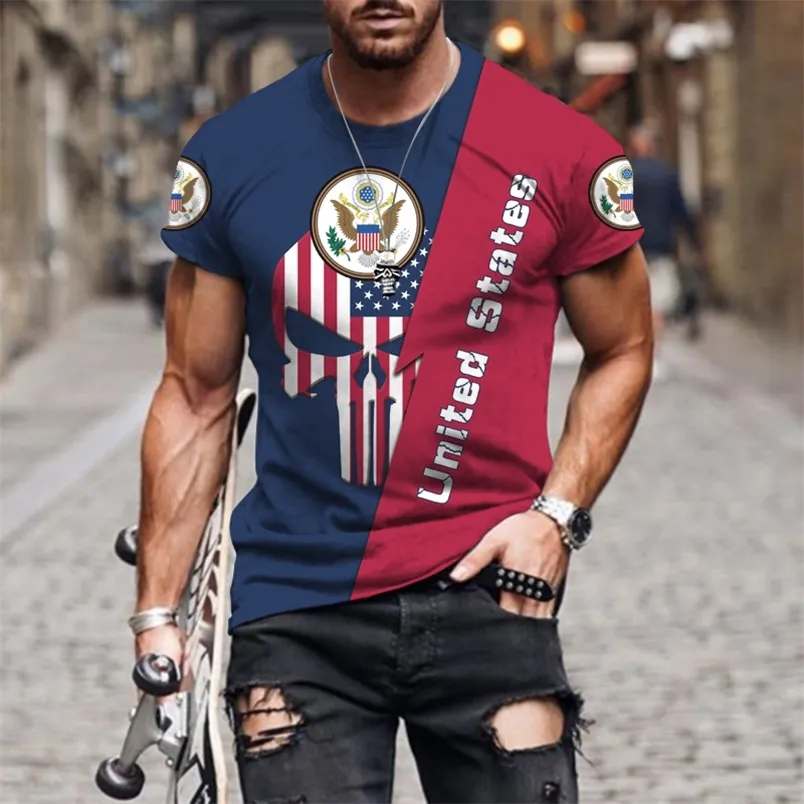 T-shirts de mode pour hommes d'été dazn Harajuku 3D imprimés T-shirts de sport décontractés surdimensionné col rond haut décontracté hommes vêtements 220607