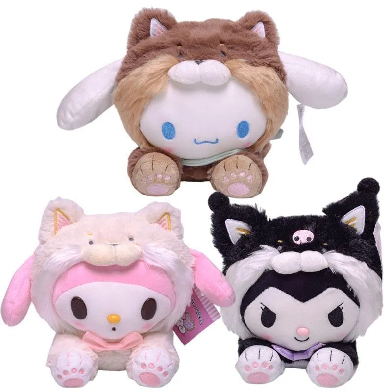 Poupées En Peluche Saniro Mignonnes, Jouets En Peluche Kuromi, Poupées En  Peluche Kawaii Kromi, Animaux En Peluche De Dessin Animé My Melody Cinnamoro