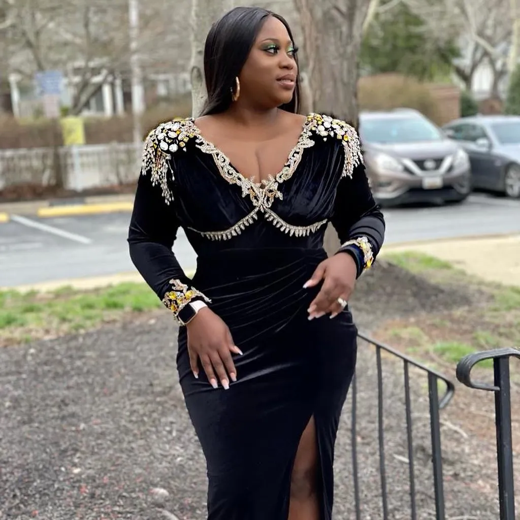 Black lace sale velvet dress