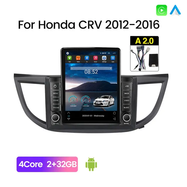 10.1 "Android Car Video GPS Radio för 2011-2015 Honda CRV med WiFi HD Pekskärm Stereo Music CarPlay SWC