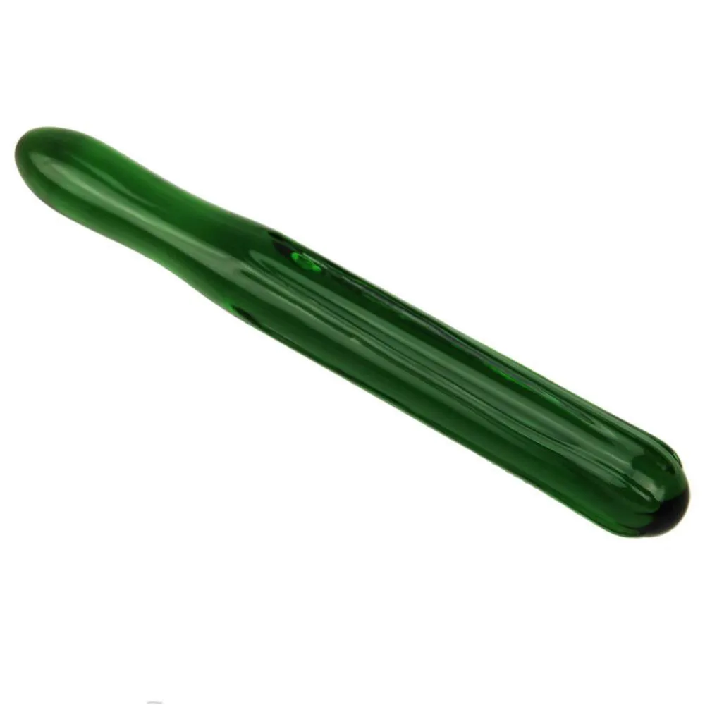 Gode en verre de concombre vert plug anal godes vagin bouchon d'anus plugs érotiques jouets sexy pour couples lesbiens lesbiennes articles de beauté