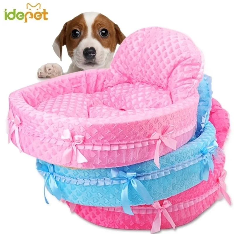 Süße Spitze Prinzessin Hundkorb Bett Katze Welpe Haustier Betten Haustier Nest Haustier Zwinger Katze Hunde Betten Luxus Katzenhund Sofa 7A4Q 201124