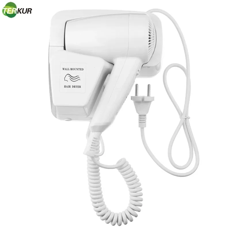 1300W Wall-mounted Hair Dryer el Negative Ion Blower Strong Wind Bathroom Toilet Homestay Hairdryer Household Drying Tools 220517