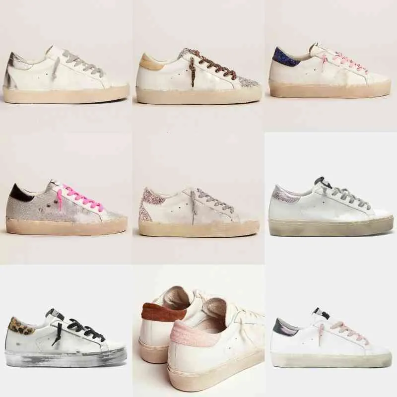 Fashion Hi Star Sneakers منصة وحيد أحذية نسائية حذاء كاجوال ماركة إيطالية ارتفاع مزدوج ومصمم مبدع ذهبي كلاسيكي أبيض Do-old