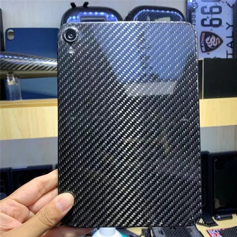 Genuine Real Carbon Fiber Ultra Slim Cases For Apple iPad Mini 6 Military Grade Glossy Armor Cover